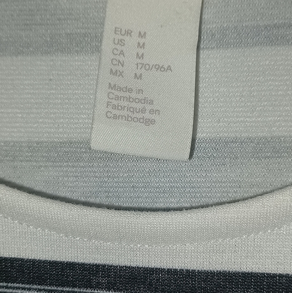H&M Striped Dress, M, Racer-back, Black & White - Picture 6 of 6